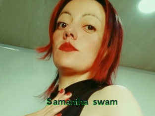 Samantha_swam